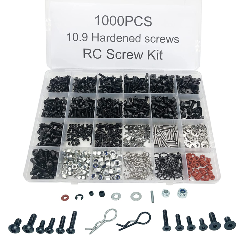 1000 Pcs Universal RC Screw Kit Screws Assortment 