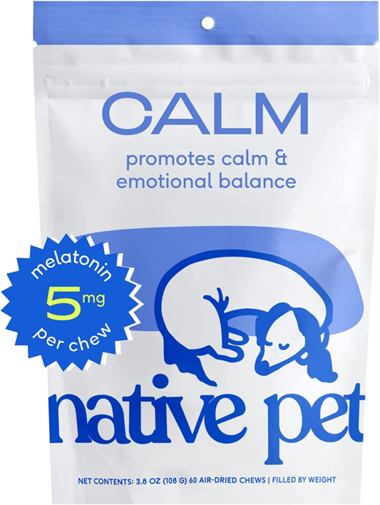 Calm – Dog Calming Chews – Dog Melatonin for Small, Medium, Large Dogs