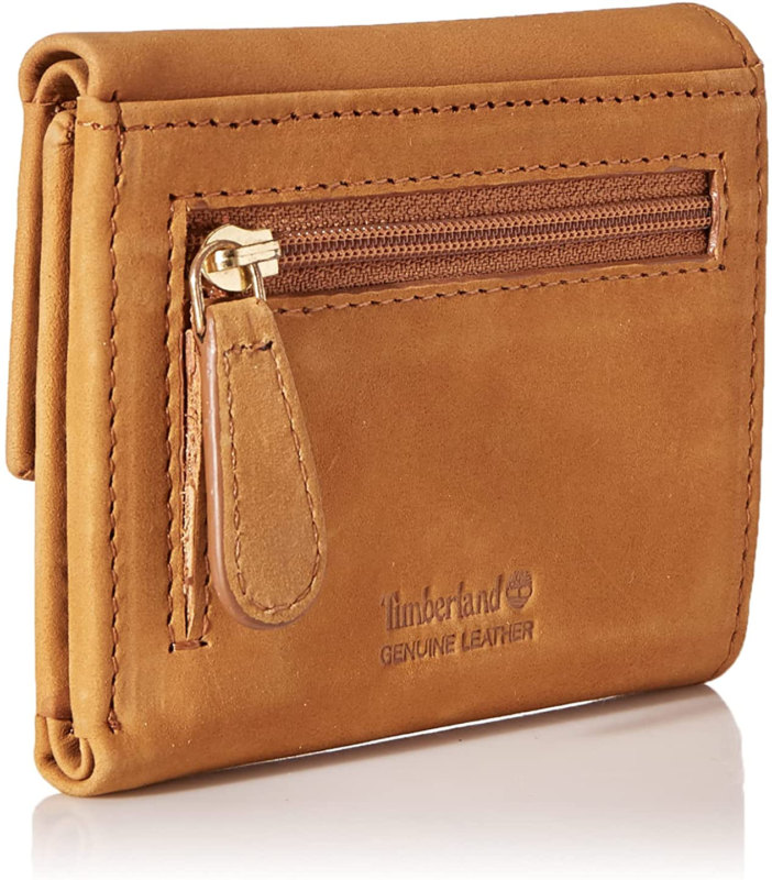 Timberland Women's Leather RFID Small Indexer Snap Wallet Billfold