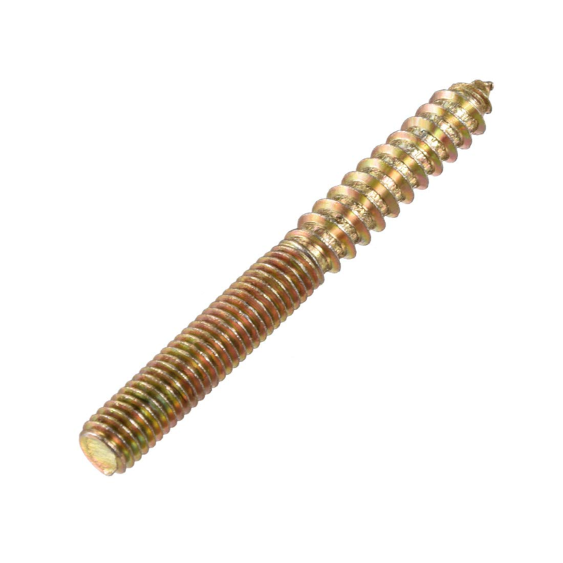 M8 Hanger Bolts Length 3"(75Mm) Double Headed Bolts Self-Tapping Screw 8Mm Wood 