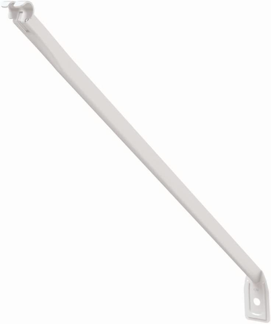 12-Inch Support Brackets for Wire Shelving, White,12-Pack